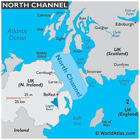 north channel canada map.